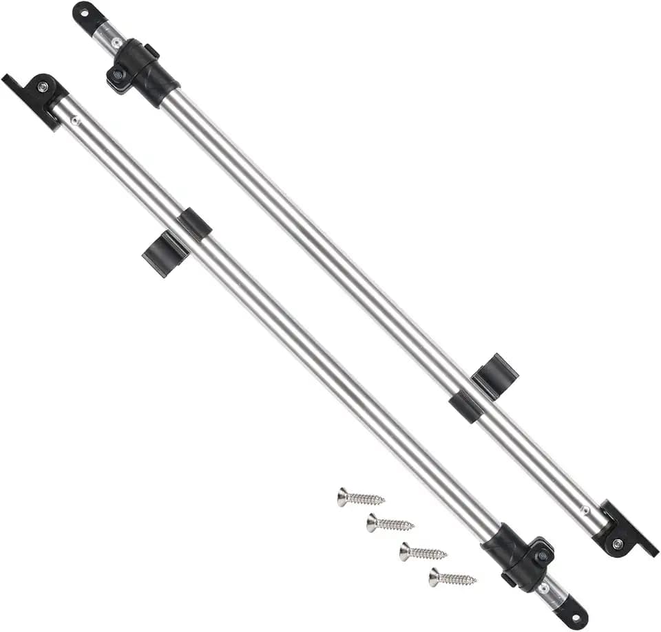 XGEAR Adjustable Bimini Top Rear Support Poles, Fits Most 3 & 4 Bow Tops