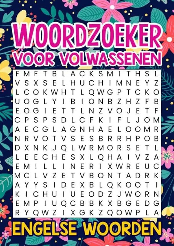 Woordzoeker voor Volwassenen - Engelse Woorden, Inclusief Vertalingen: 100 Woordpuzzels: Woordzoeker Maken voor het Leren van Engelse Woorden en Eindeloos Puzzelplezier