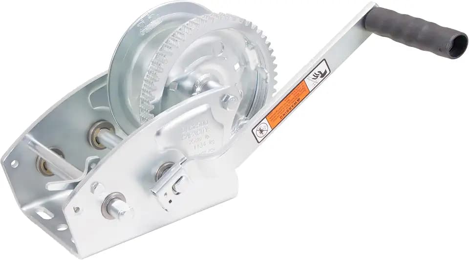 Dutton-Lainson Company - Pulling Winch - 600 lb to 3,200 lb Capacity - Rust-Resistant, for Horizontal Pulling Applications and Hauling - Plated, with or Without Strap, Manual Use - Made in USA