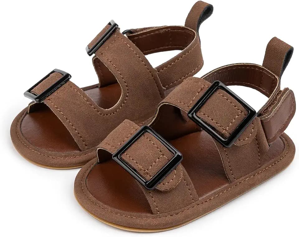 Miamooi Infant Baby Boys Girls Summer Beach Sandals Non Slip Soft Rubber Sole Toddler Outdoor Closed-Toe First Walker Shoes