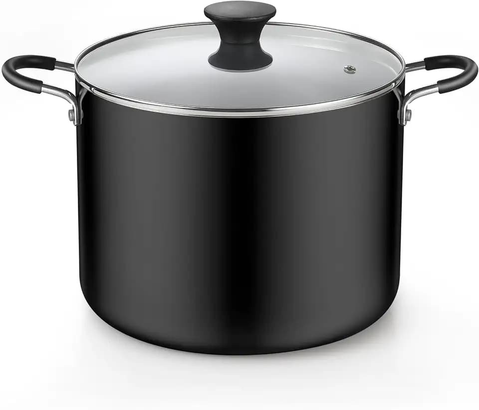 Cook N Home 10.5 Quart Non Stick Stock Pot with Lid, Large Pots for Cooking