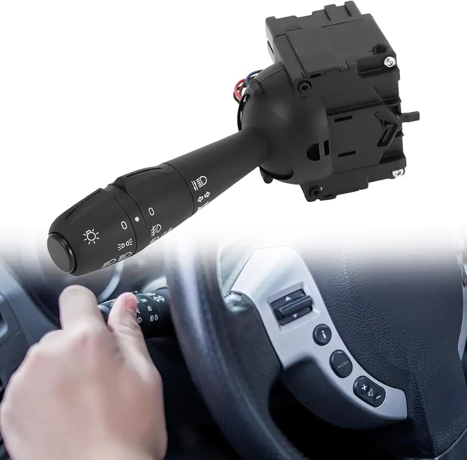 Lenkstockschalter Kompatibel mit Dacia Dokker Duster Logan Lodgy Sandero Clio IV Blinkerschalter Lenksäulenblinker OE# 8201167988 681726046R 255405056R 255400337R