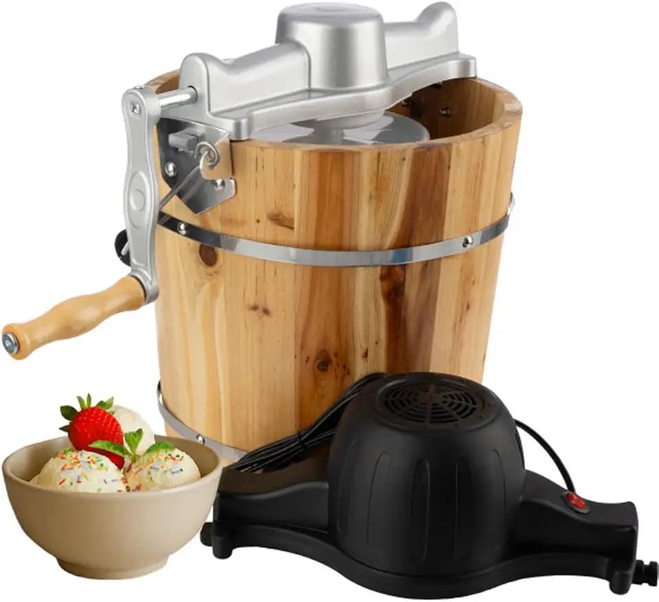 Classic Cuisine Electric Ice Cream Maker Machine, 15” x 14” x 16”