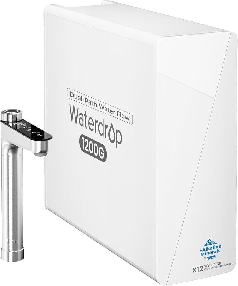 Waterdrop X12-PRO Dual Flow Reverse Osmosis Water Filter, Alkaline Mineral