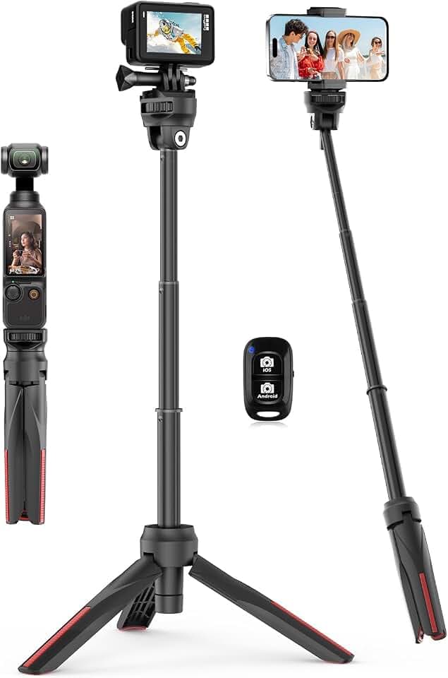 Aureday 46cm GoPro Stativ, Selfie Stick Tripod ActiomKamera Tischstativ