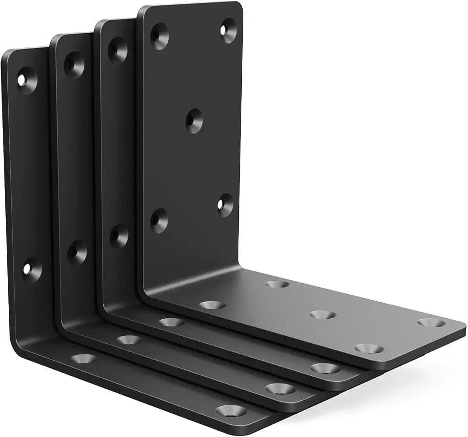 5"x5"x2.5" Steel L Brackets Right Angle Bracket for Wood Structures