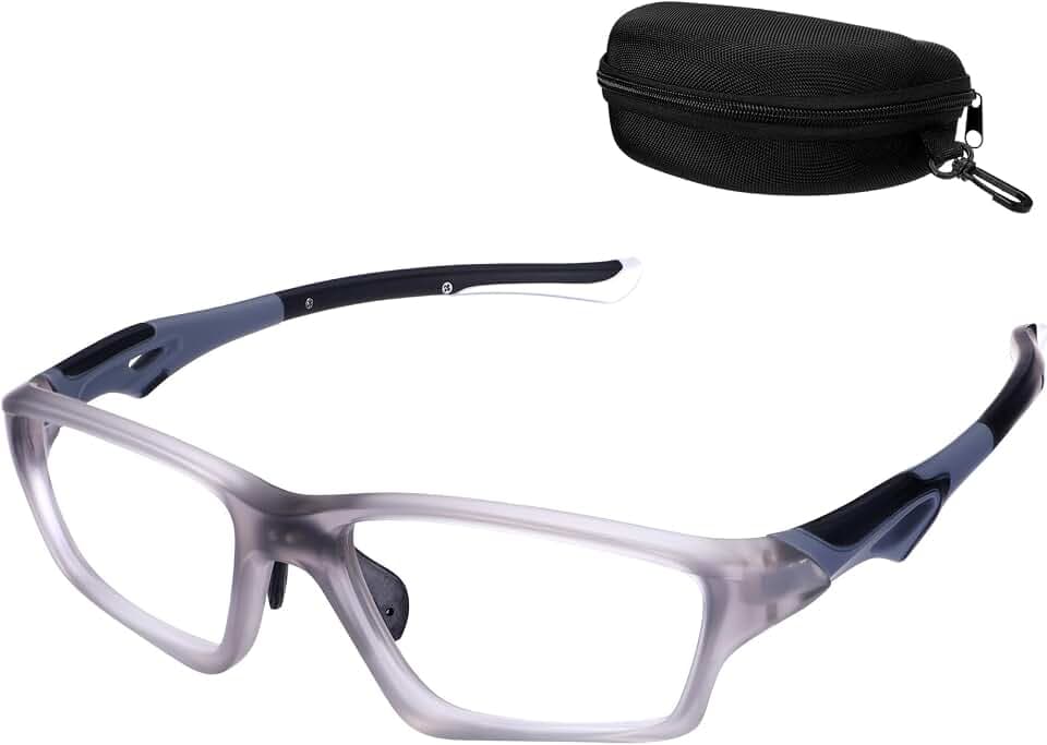 Tallew Lensless Glasses Compatible with Pickleball Eye Protection