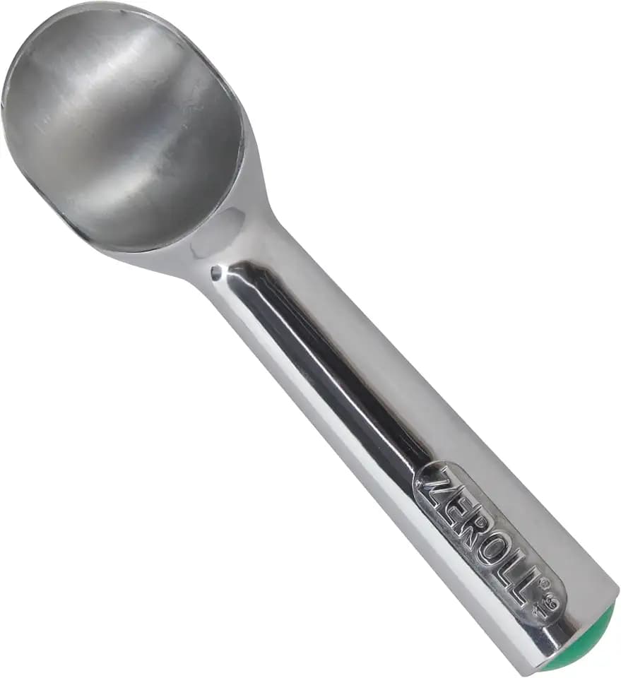 Zeroll Original Ice Cream Scoop Unique Liquid Filled Heat Conductive Handle Simple One Piece Aluminum Design Easy Release Made in USA, 2.5-Ounce, Silver