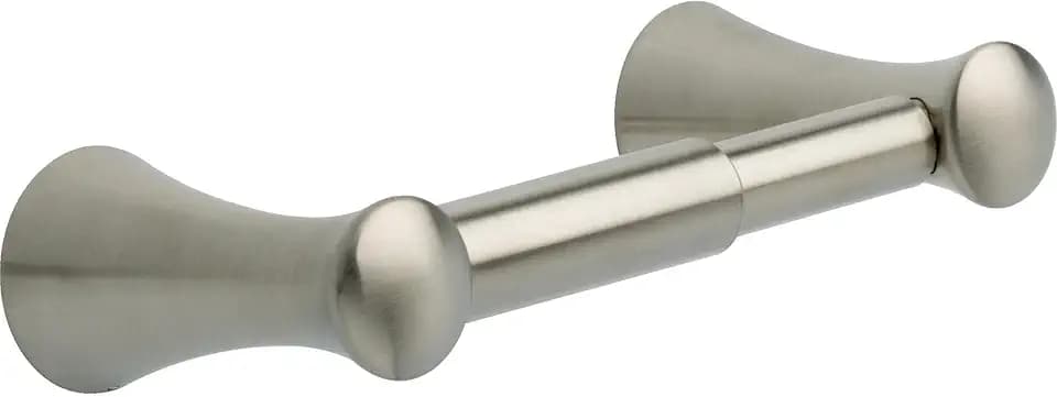 Delta Toilet Paper Holder | Spring Loaded | Brilliance Stainless Steel | Wall Mount | Lahara Bathroom Accessories