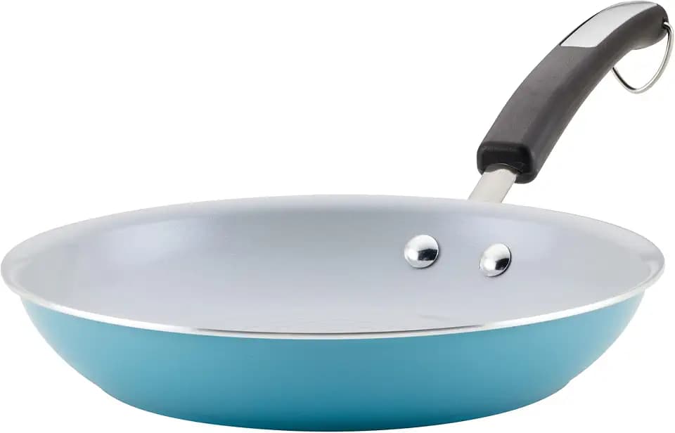 Farberware EcoAdvantage Ceramic Nonstick Frying Pan/Skillet, 10 Inch, Aqua