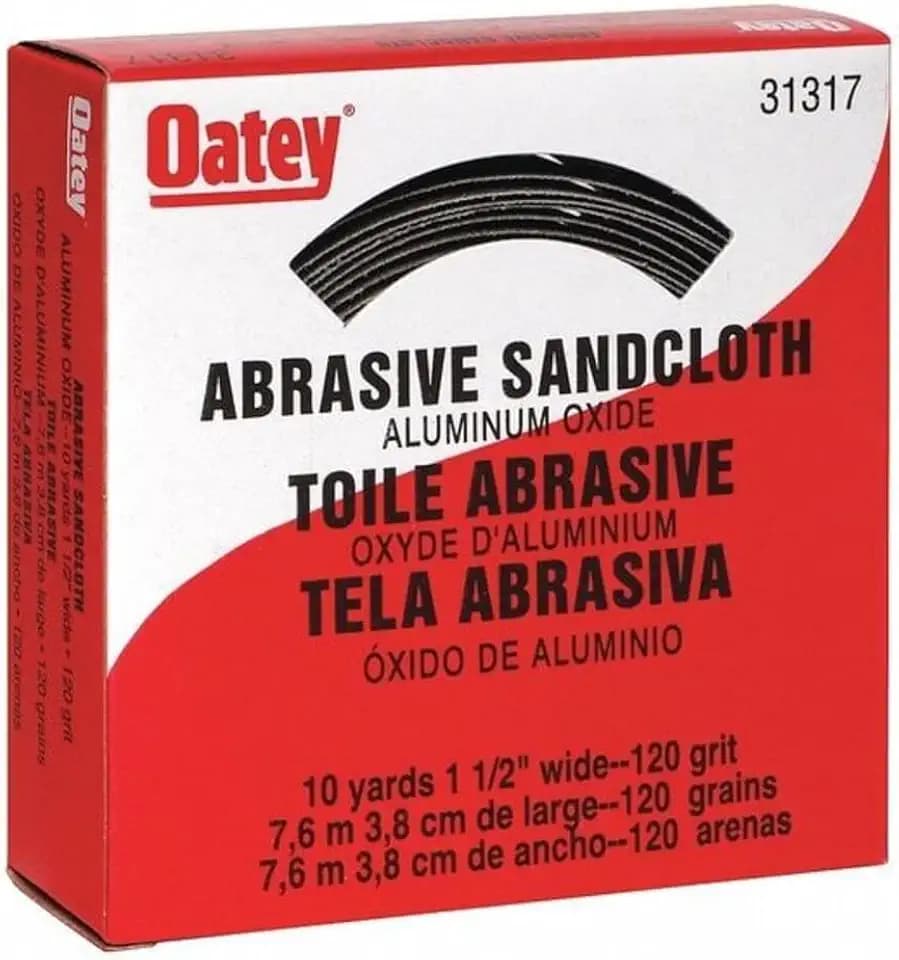 Oatey Abrasive Roll,1-1/2"Wx 30 ft.L,120G,Blue 31317-1 Each