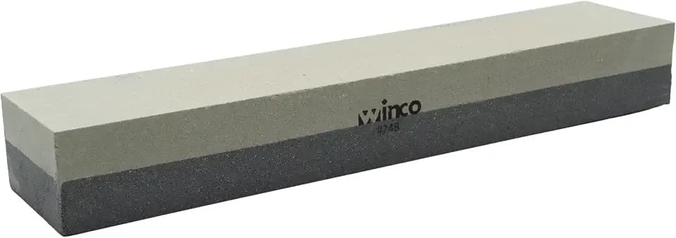 Winco Fine/Grain Knife Sharpening Stone, 12-Inch,Medium