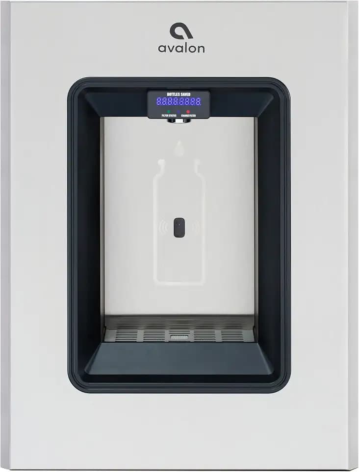 Avalon in-Wall Bottle Filling Station, Sensor Dispensing, Self Cleaning, Digital Bottle Counter Display, Dual Filtration, WiFi Enabled, Stainless Steel