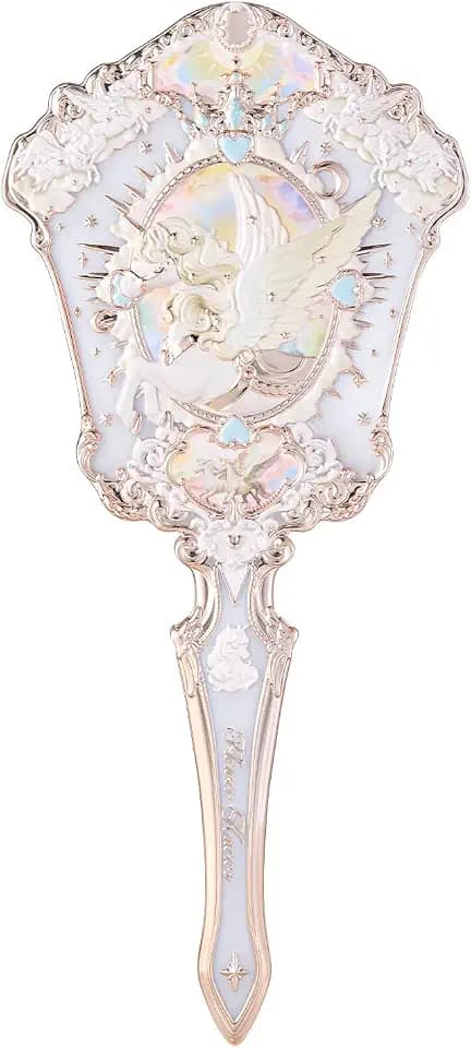 Flower Knows Knight Unicorn Hand Mirror, White Fairy-Tale