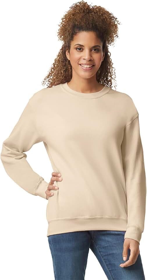 Gildan Unisex Adult Fleece Crewneck Sweatshirt, Style G18000, Multipack