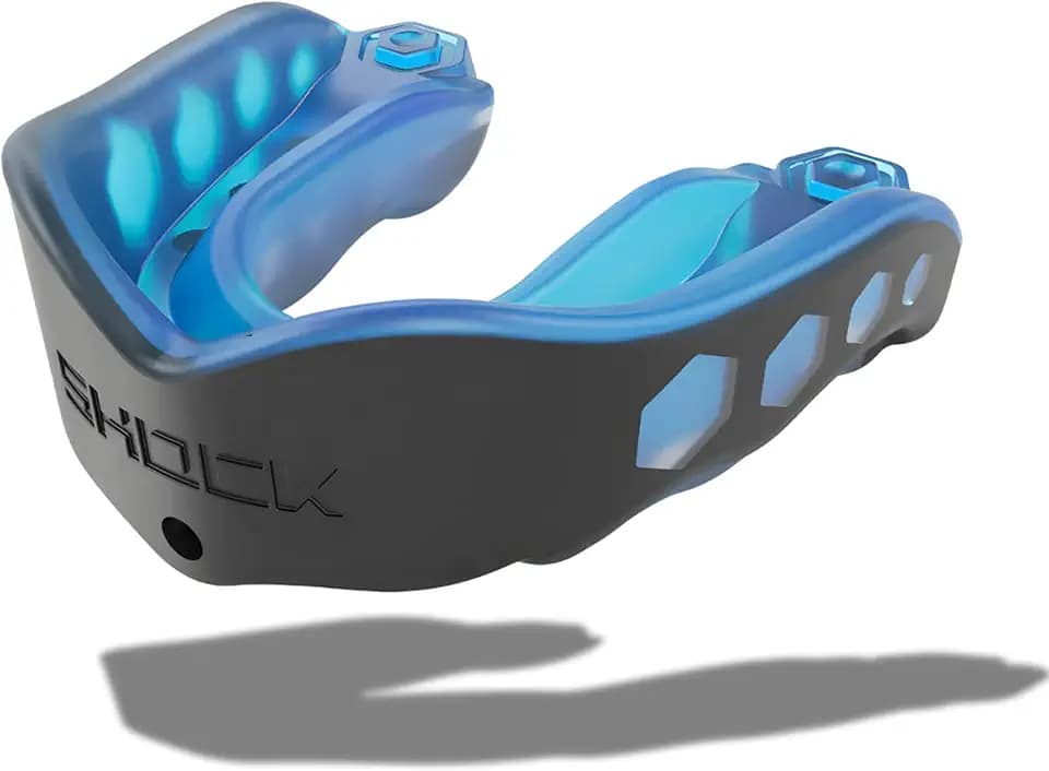 Shock Doctor Mouth Guard Sports, Hockey, Lacrosse, Baseball, Wrestling Moutguard, Gel Max Heavy Duty Protection & Custom Fit, Football Mouth Guard with Strap, Adult & Youth Mouthguard