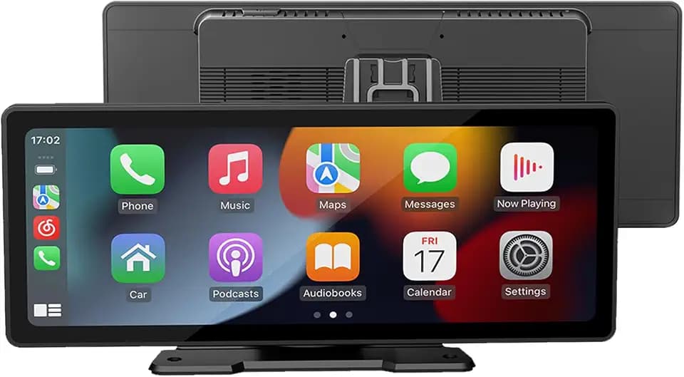 Carplay Display mit Carplay Android Auto, 9.26 Zoll Orizontaler und Vertikaler, Magnethalterung, 2025 Upgrade Tragbares Android Auto Display mit Navigation, Sprachsteuerung, Mirror Link