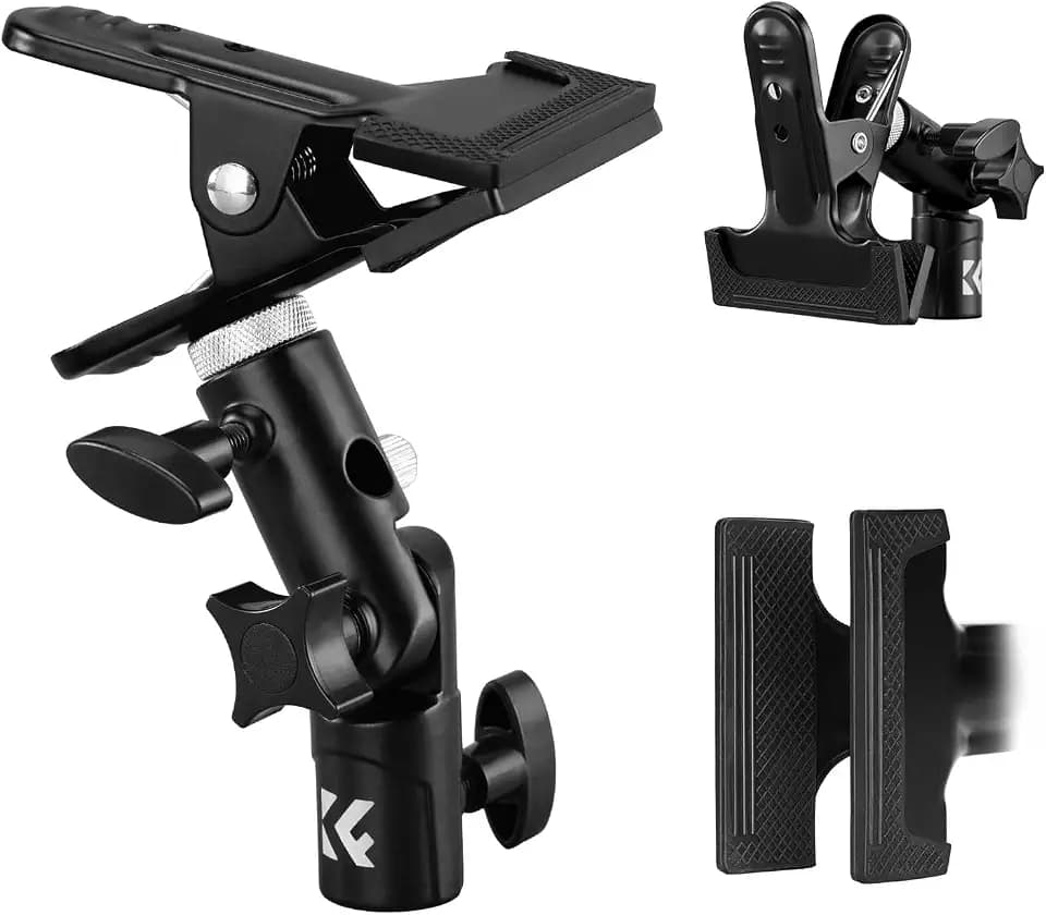 K&F CONCEPT 1pz Heavy Duty Metall Reflektor Klammer mit 1/4-3/8"srewadapter