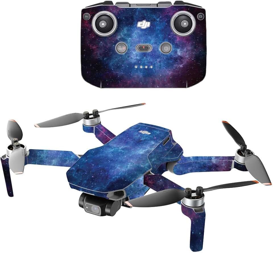 Mighty Skins Compatible with DJI Mini 2 Portable Drone - Nebula | Protective, Durable, and Unique Vinyl Decal wrap Cover | Easy to Apply, Remove, and Change Styles | Made in The USA