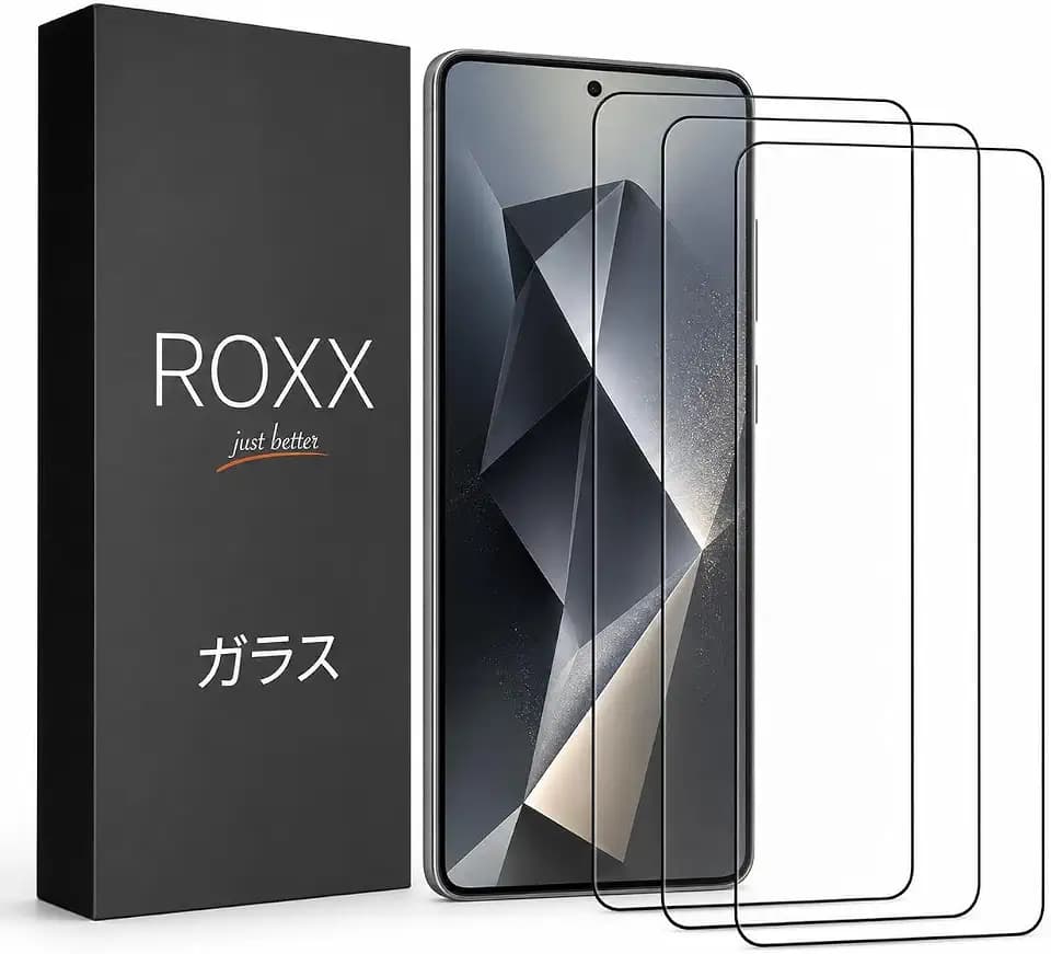 ROXX Japanisches 9H Schutzglas (3 Stück) | Volle Displayabdeckung | Für Samsung Galaxy S26 Ultra | Kompatibel mit Fingerabdruck Sensor