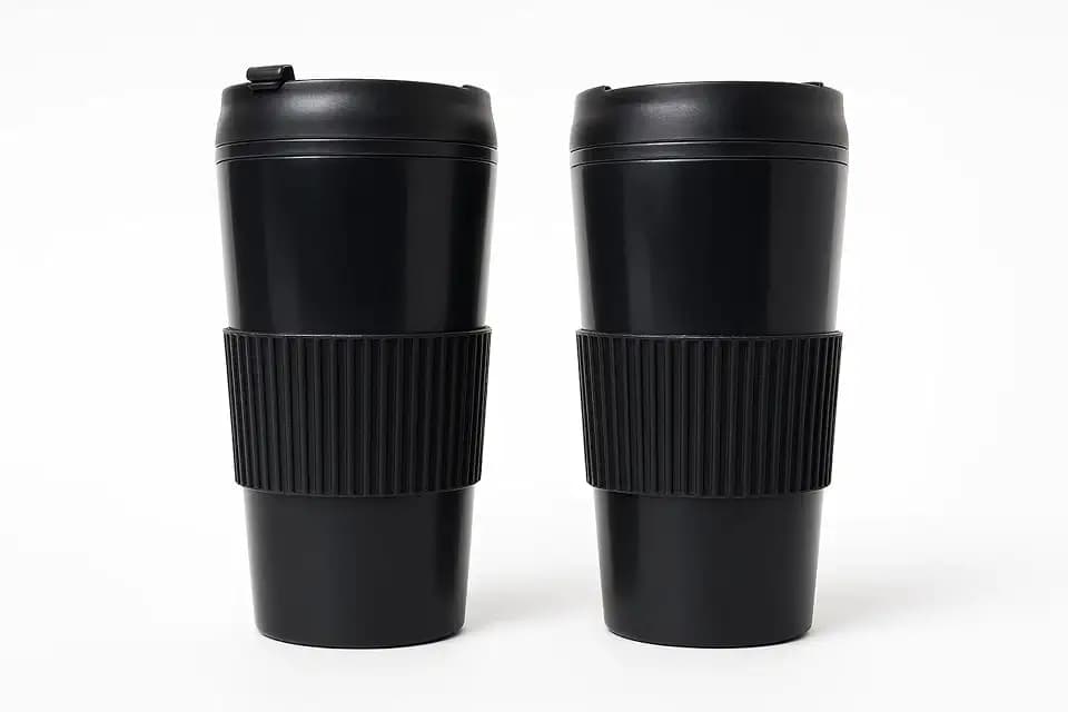 Mesa Hot Double Wall Travel Tumbler - Black - 20 oz - Set of 2