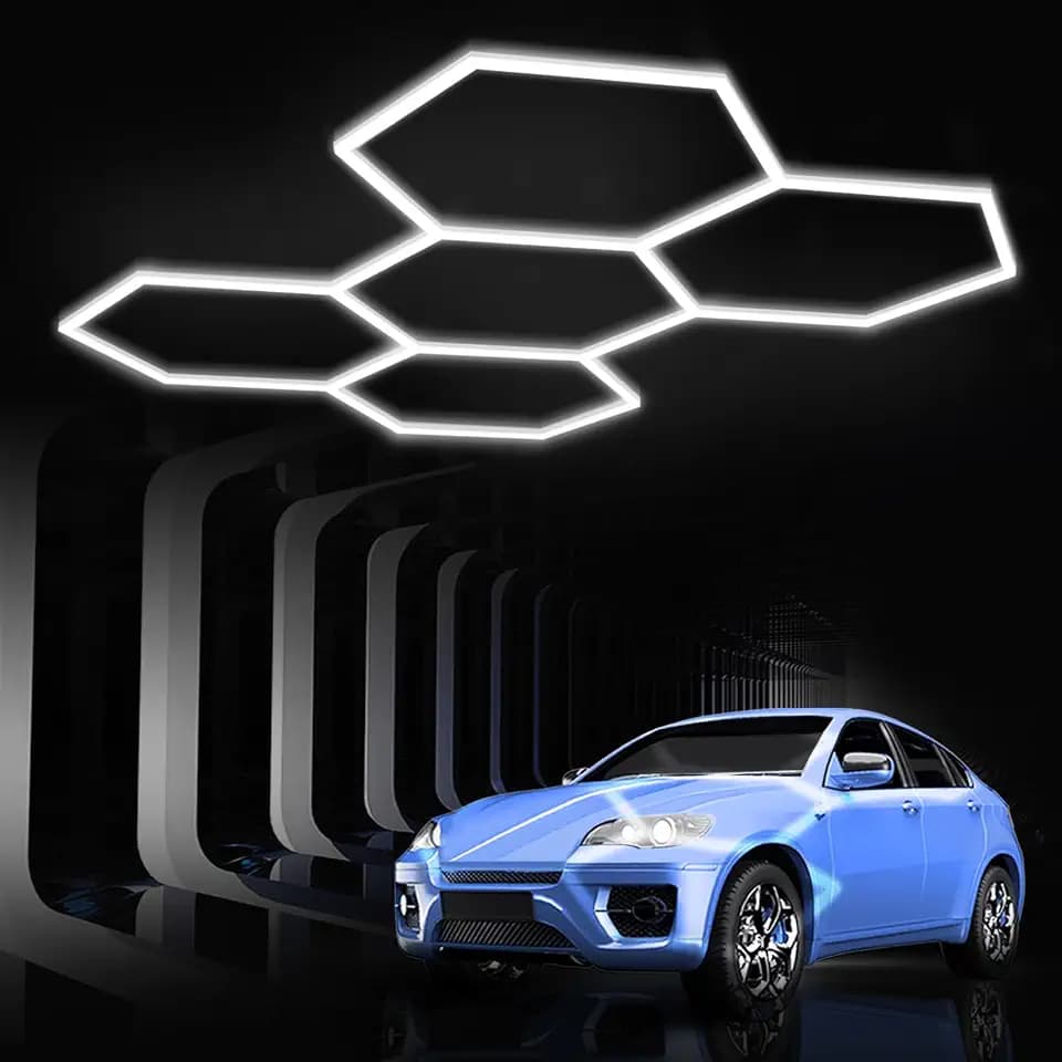 Hexagon Garage Lights: Hexagon led Gym Lights 26520LM DIY LED Shop Light