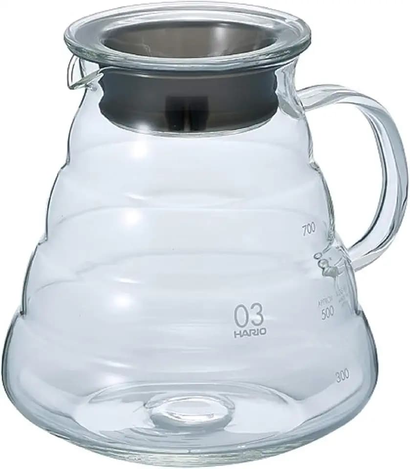 Hario V60 Glass Range Coffee Server, 800ml, Clear