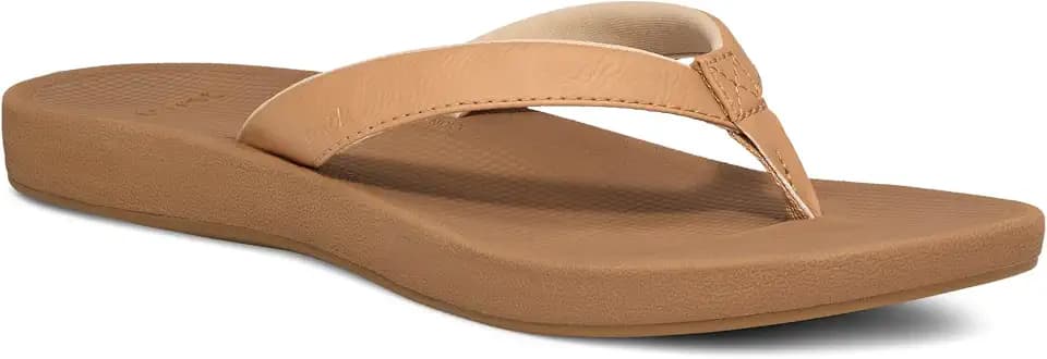 Sanuk Womens Cosmic Shores | Water Resistant Flip Flops for Women | EVA Footbed With Arch Support | Women's Beach Sandals