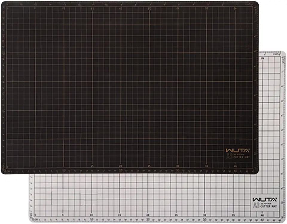 WUTA Self Healing Sewing Mat, PVC Cutting Mat A3 Double Sided Cutting Board for Sewing, Craft, Quilting, Fabric, Scrapbooking Project (12 x18 inch)