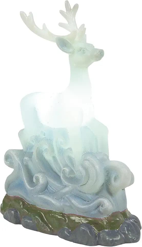 Department 56 Harry Potter Village Accessories Expecto Patronum Protection Spell Stag Lit Figurine, 4.1 Inch, Multicolor