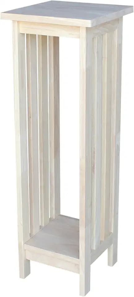 International Concepts Mission Plant Stand, 36-Inch High, Solid Parawood, Unfinished