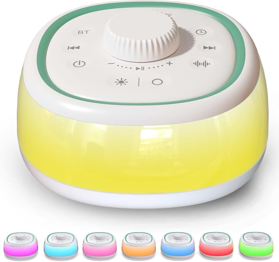 DONOW White Noise Machine für Baby Erwachsene mit 30 beruhigenden Geräuschen