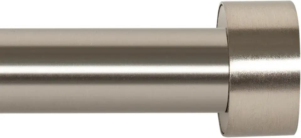 Deco Window Curtain Rods for Windows 44 – 120 Inch, 1 Inch Heavy Duty Extendable Metal Drapery Rod, Adjustable Curtain Rod with Decorative Pluto Finials for Living Room Bedroom, Satin Silver