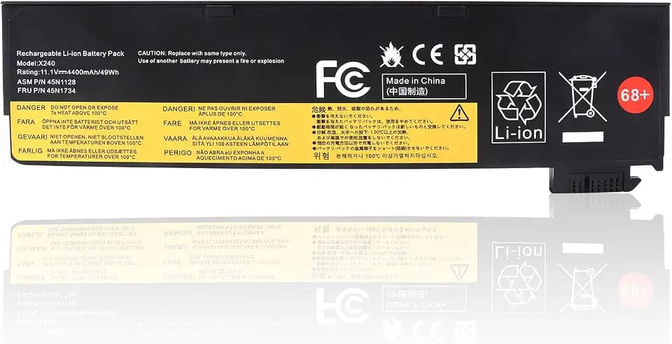 JIMACRO Laptop Akku Kompatibel mit Lenovo ThinkPad T440 T440S X240 X240s S440 S540 X250 T450S L450 X260 K2450 T450 T460 L460 T550 W550S L470 P50S T460P T470P T560 X270 (10.8V 4400mAh 48Wh)