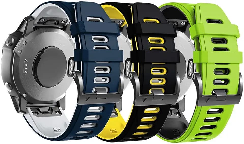 Kompatibel mit Fenix 6X Armband Silikon Sportuhrarmband für Fenix 5X / 5X Plus/Fenix 6X Pro/Fenix 3 / Fenix 3 HR/Abstieg MK1 / D2 Delta PX / D2 Charlie Smartwatch