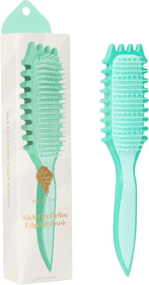 Bounce Curl Slick-Flex Define EdgeLift Brush, Hair Styling Tool - Teal