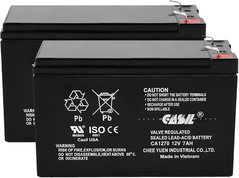 Casil 12v 7ah Battery CA1270 for Bella Betty Daisy Vapo Razor ES300, E300, E200, 12V Razor Pocket mod Battery, Replacement for Razor 2 Pack
