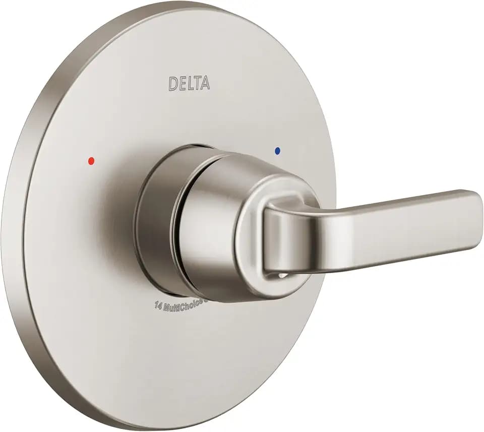 Delta Lineax 14 Series Single-Function Valve Trim Kit, Brushed Nickel Handle Set for Shower Faucet System, Stainless T14062-SS (Valve Not Included)