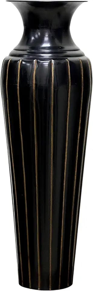Hosley Tall Metal Floor Vase 26 Inch High, Ideal Gift for Floral Arrangements Modern Home Decor for Dining Room, Livingroom, Bedroom, Hallway Corner, Wedding Party, Spa