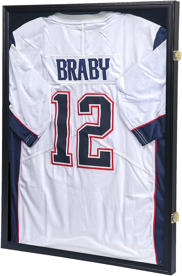 KCRasan Jersey Display Frame Case - Large Lockable Frames Shadow Box