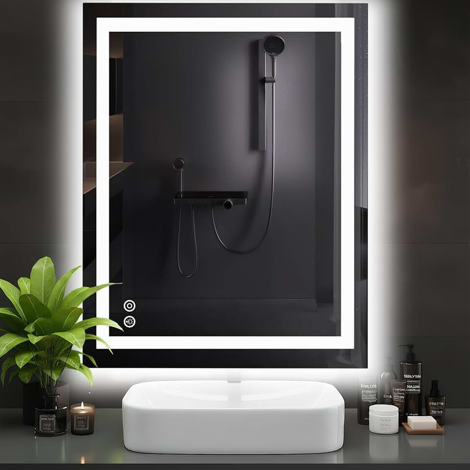 DUMOS 36.1"x48.1" LED Bathroom Mirror, Bathroom Vanity Mirror