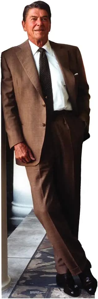 Cardboard People Ronald Reagan Brown Suit Cardboard Cutout