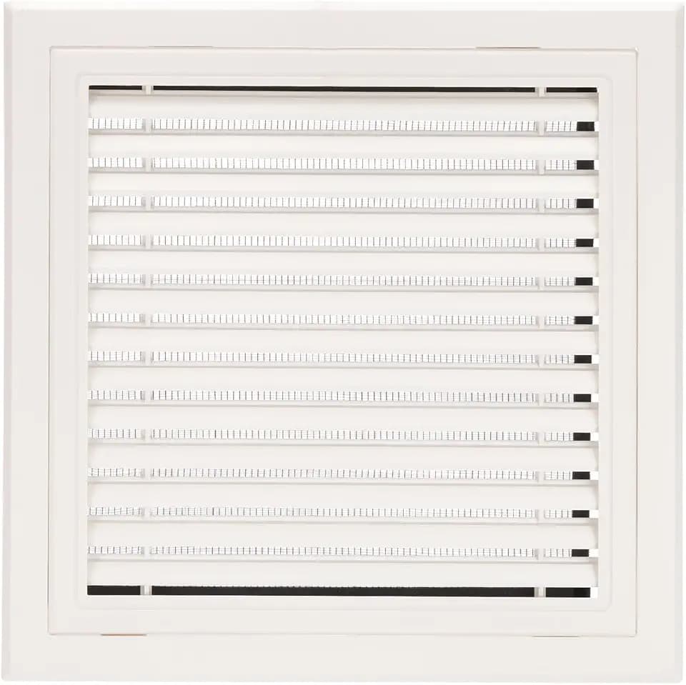 PATIKIL 14x14 Inch Plastic Ventilation Grille, Return Air Vent Cover Removable Vent Filter Grilles with Built-in Mesh Screen for Wall or Ceiling HVAC Vents, White