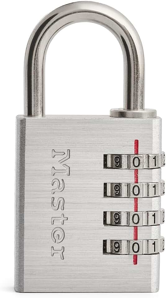 Master Lock Indoor Combination Padlock, 1-9/16-inch Wide, Silver 643D