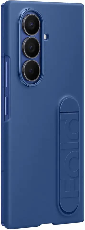 Samsung Silicone Case EF-MF966 für das Galaxy Z Fold7, Smartphone Cover, Handy-Hülle inklusive Fingerhalter, Silikon, Schutz Case, stoßfest, dünn und griffig, Blau