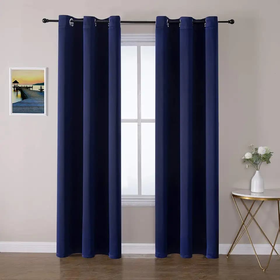 ChrisDowa Blackout Curtains for Bedroom and Living Room 84 Inches Long