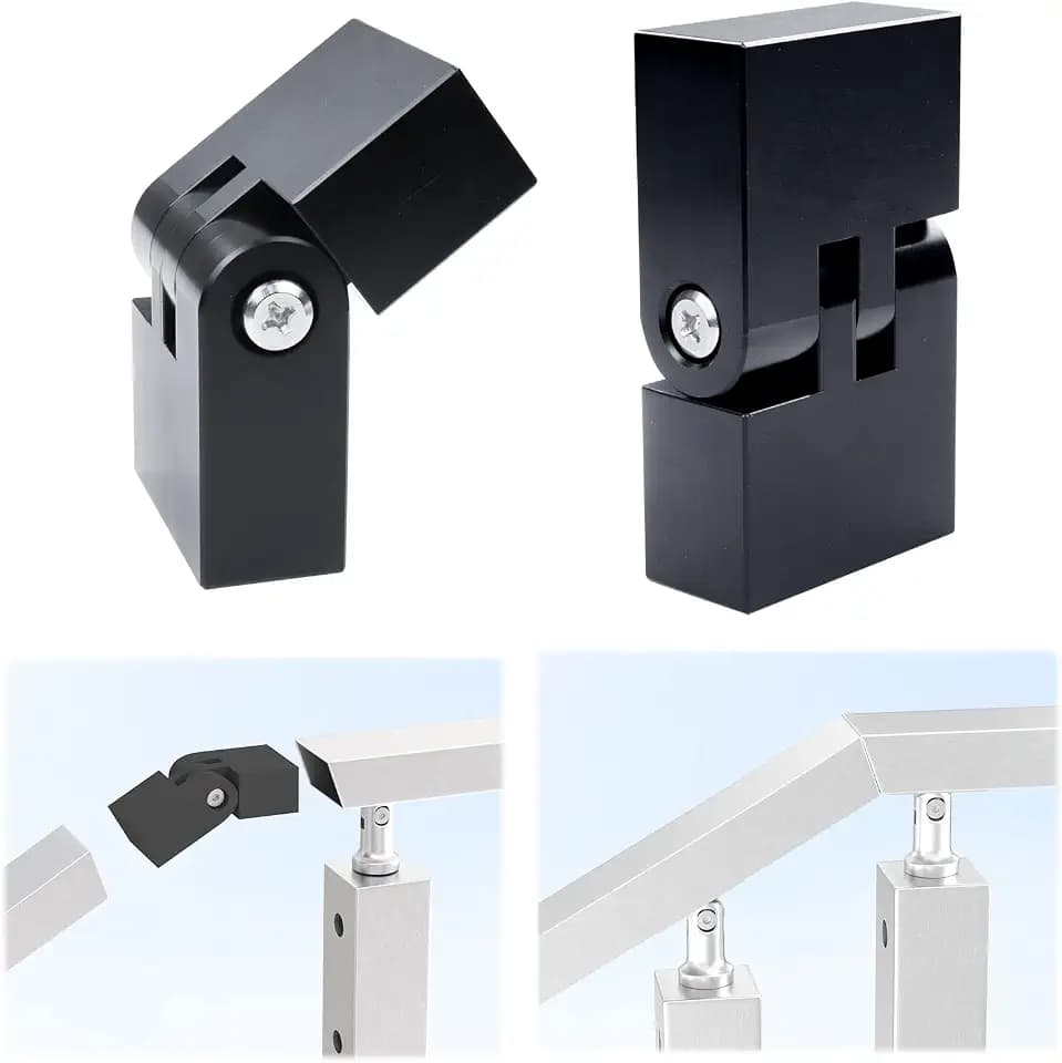 Muzata 2Pack POM Vertical Pivot Connector HA23 for HT10 HL10 HT14 Handrail