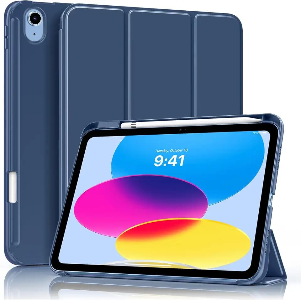 Moko Schlankes Hülle für iPad A16 11 Zoll, iPad 11./10. Gen, Marineblau