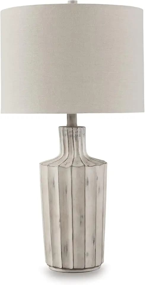 Signature Design by Ashley Table Lamp, Distressed Brown, 26-Inch