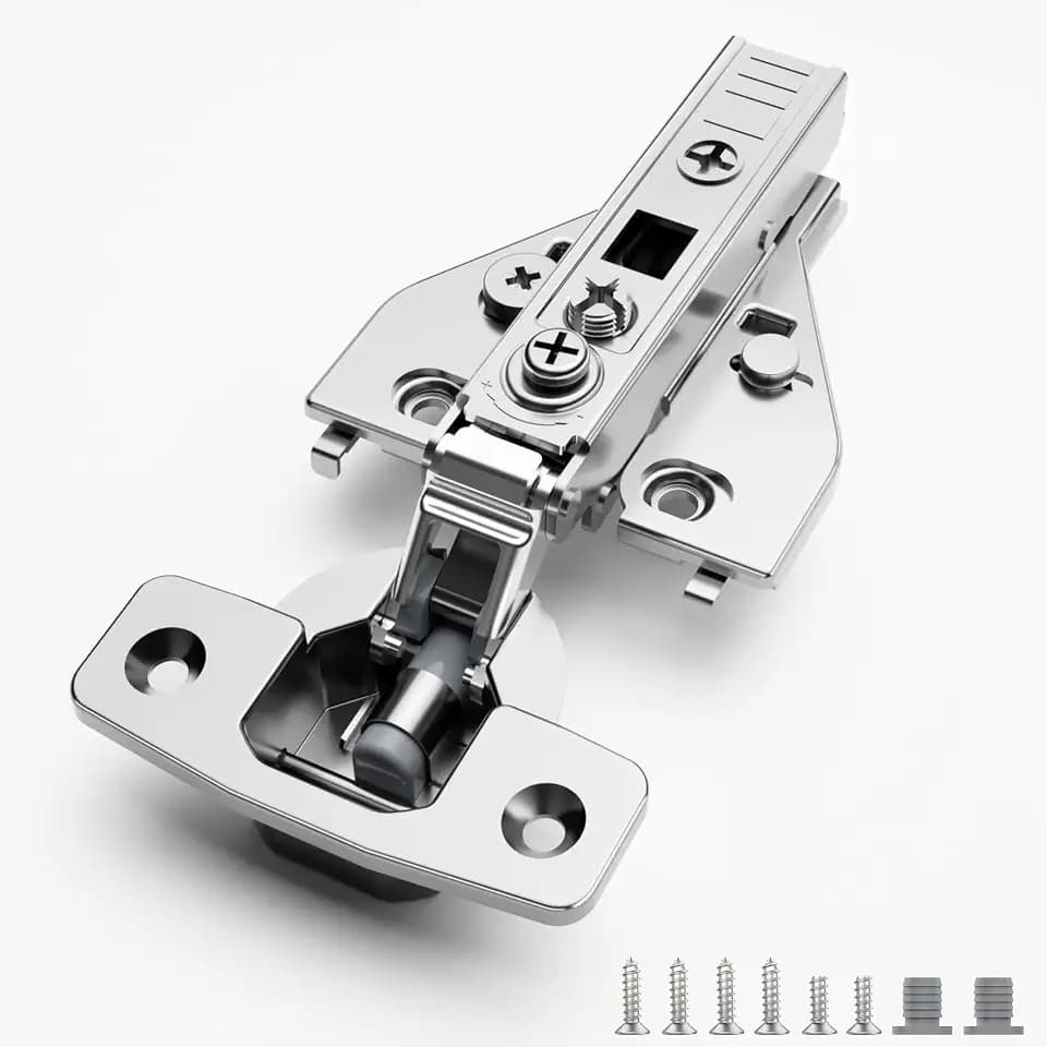 Soft Close Cabinet Hinges 20 Pack 4D Adjustable with Speed Control-Full Overlay 3/4 Inch Face Frame Hinges, Concealed Self-Closing Hinges for Frameless & Face Frame Cabinets
